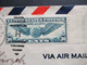 USA 1940 Zensurbeleg Air Mail Flugpost OKW Zensur Flugpostmarke Trans Atlantic Nr. 450 EF Randstück - Brieven En Documenten