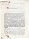 Lettre Envoyé Par L'Assemblé Nationale Le 31 Mars 1792  Aux Administrateurs Composant Le Directoire Du Département De - Décrets & Lois