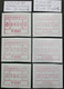 Luxemburg 2 ATM-Sätze ** Postfrisch: 1x 1.1.1b S1 Bräunlichrot 4-7-10 & 1x 1.5.c S2 Graulila 6-10-12. Mi. 33,00 €. - Automatenmarken