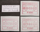 Luxemburg 2 ATM-Sätze ** Postfrisch: 1x 1.1.1b S1 Bräunlichrot 4-7-10 & 1x 1.5.c S2 Graulila 6-10-12. Mi. 33,00 €. - Postage Labels