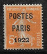 France Préoblitéré  N° 30  Neuf   * *   B/TB      - 1893-1947