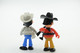 Vintage PROMO FIGURE : KINDER SURPRISE Steckfiguren Verschiedene Cowboy - 1987's - RaRe  - Figuur  - PVC - Andere & Zonder Classificatie