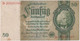 50 REICHSMARK 30.3.1933. P-182a - 50 Mark