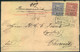1869, Einschreiben Ab DRESDEN VII Mit Seltener Mischfrankatur 2 Gr. Durchstochen Und 1 Gr. Gezähnt - Cartas & Documentos