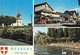 74 Messery Carte 3 Vues Eglise Rue Principale Plage CPM Voiture Auto Renault 4L Peugeot 404 Citroen DS - Messery