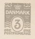 Denmark Postal Stionery Ganzsache Entier 3 Øre Wellenlinien M. Hertzen ERROR Variety 'Coloured Dots 'N' & 'M' In DENMARK - Variétés Et Curiosités