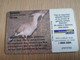 URUGUAY CHIPCARD  BIRD /VOGEL  $10  SERIEMA         Nice Used Card    **4514** - Uruguay