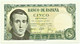 ESPAÑA - 5 Pesetas - 10.08.1951 - Pick 140 - AUnc. - Serie M - Jaime Balmes - 5 Peseten