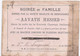 Invito 1896  Costantinopoli "Soiree De Famille Societe Israelite De Bienfaisance  AAVATH HESSED" - Visiting Cards