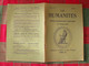 10 N° De "Les Humanités"; Revue D'enseignement Secondaire Et D'éducation. Hatier 1924-1925 - 18+ Years Old