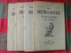 4 N° De "Les Humanités". Hatier 1933. Revue D'enseignement Secondaire Et D'éducation. Classe De Lettres - 18 Ans Et Plus