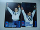 GREECE  2 USED  CARDS  OLYMPIC GAMES LIFTING WEIGHTS - Olympische Spelen