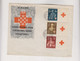 CROATIA.WW II,1941 Red Cross FDC Cover + Labels - Croazia