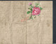 NCIENNE LETTRE ILLUSTRÉE ECRITE EN 1896 DE ? DECOUPIS FLEURS 4 PAGES  : - Flowers