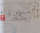 Año 1856 Edifil 48 Isabel II Carta Matasellos Rrejilla Y Tarragona  Antonio Puig Y Rabasa - Briefe U. Dokumente