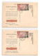 MONACO 1953 CARTES POSTALES POUR MAROC - Postmarks
