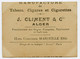 Cigarettes Manufacture Climent & Cie.Alger.hors Concours à L'exposition Coloniale De Marseille 1906.Mademoiselle Toledo. - Climent