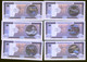 Aeronautics 2012 Set Of 5 Colourful Notes Featuring Planes On Coins UNC - Cuba