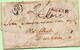 Cheval, Courrier "estafette", Rare Pli De Paris à Durham, 3 Mars 1834, Port Payé De Paris Bureau "J" - ...-1840 Préphilatélie