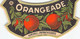 012084 "ORANGEADE - AGREABLE & RAFRAICHISSANTE"  ETICHETTA ORIG LABEL - Frutta E Verdura