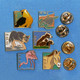 6 PIN'S // ** WWF / FONDS MONDIAL POUR LA NATURE / L'AIGLE / LA TORTUE / LE LOUP / L'OURS / LE FLAMANT ROSE / L’ÂNE ** - Animali