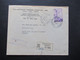 Ex Franz. Kolonie Marokko Einschreiben Casablanca Principal Umschlag The American Express Company Inc. - Marokko (1956-...)