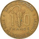 Monnaie, West African States, 10 Francs, 1980, TTB, Aluminum-Nickel-Bronze - Costa D'Avorio