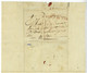 2e DIV. ARMEE DU NORD Houthem Furnes Veurne Belgique 1794 Lettre Soldat 1er Bataillon D'Indre Et Loire Tours - Armeestempel (vor 1900)