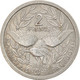 Monnaie, Nouvelle-Calédonie, 2 Francs, 1977, Paris, TB+, Aluminium, KM:14 - Nieuw-Caledonië