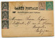 RC 19874 Nelle CALEDONIE 1903 GROUPE TARIF A 10c SUR CARTE POSTALE POUR LA BELGIQUE - Cartas & Documentos