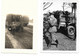 TRANSPORTS ALLEMANDS - CAMION SOLDAT OFFICIER - LOT DE 2 PHOTOS (MILITAIRE) - Krieg, Militär