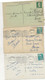 VENDEE - LOT DE 9 CARTES AVEC OBLITERATIONS DAGUIN -FLAMMES ET TAXES -1924 A 1957 - Mechanical Postmarks (Other)