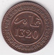 Maroc. 10 Mazunas (Mouzounas) HA 1320 (1902) Berlin. Abdul Aziz I. Frappe Médaille. Bronze - Marokko