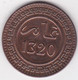 Maroc. 10 Mazunas (Mouzounas) HA 1320 (1902) Berlin. Abdul Aziz I. Frappe Médaille. Bronze - Maroc