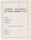 CARNET COMPLET QUINZAINE DE L'ECOLE PUBLIQUE 1964 - Blokken & Postzegelboekjes