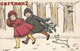 ILLUSTRATEUR ZANE " HEUREUX TEMPS " FILLETTE ENFANT POCHOIR HIVER ENFANTINA BEBE HIVER HOUX NOEL FETE J. PICOT - Cartes Humoristiques