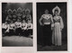 Carte Photo Fête Carnaval Déguisement Lot De 2 Groupe Chinois Chine à Localiser En 1948 - Autres & Non Classés