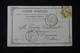 FRANCE - Carte Précurseur De Paris En 1874 Pour Cayeux, Affranchissement Cérès 15ct, étoile 5 - L 85729 - Precursor Cards