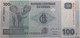 Congo (RD) - 100 Francs - 2013 - PICK 98b - NEUF - República Democrática Del Congo & Zaire