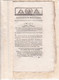 C 0 /08) 18 Fructidor An 2  Bulletin Des Lois De La République Française  Voir Présentation Ci-dessous - Décrets & Lois