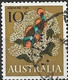 AUSTRALIA 1966 Decimal Currency - 10c Orange Clownfish (Anenome Fish) FU PERFIN MARKED "VG" - Perforés