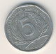 EAST CARIBBEAN STATES 2002: 5 Cents, KM 36 - East Caribbean States