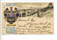 CPA BLACKPOOL Low Tide Illustration Beach People Coat Of Arms Illustration Marée Basse Animation Blason 1902 - Blackpool