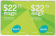 LEBANON - Magic (Half Size X2) , MTC Touch Recharge Card 22.73$, Exp.date 02/01/16, Used - Libano