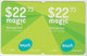LEBANON - Magic (Half Size X2) , MTC Touch Recharge Card 22.73$, Exp.date 02/01/16, Used - Liban