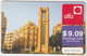 LEBANON - Beirut Downtown , Alfa Recharge Card 9.09$, Exp.date 02/02/14, Used - Liban