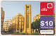 LEBANON - Beirut Downtown , Alfa Recharge Card 10$, Exp.date 30/04/11, Used - Liban