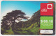 LEBANON - Barouk. Cedars Tree , Alfa Recharge Card 68.18$, Exp.date 30/10/11, Used - Libanon