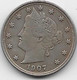 Etats Unis - 5 Cents 1907 - SUP - 1883-1913: Liberty