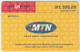 NIGERIA - All In One - Pay As You Go (Big Logo), MTN Prepaid Card N 1500, Used - Nigeria